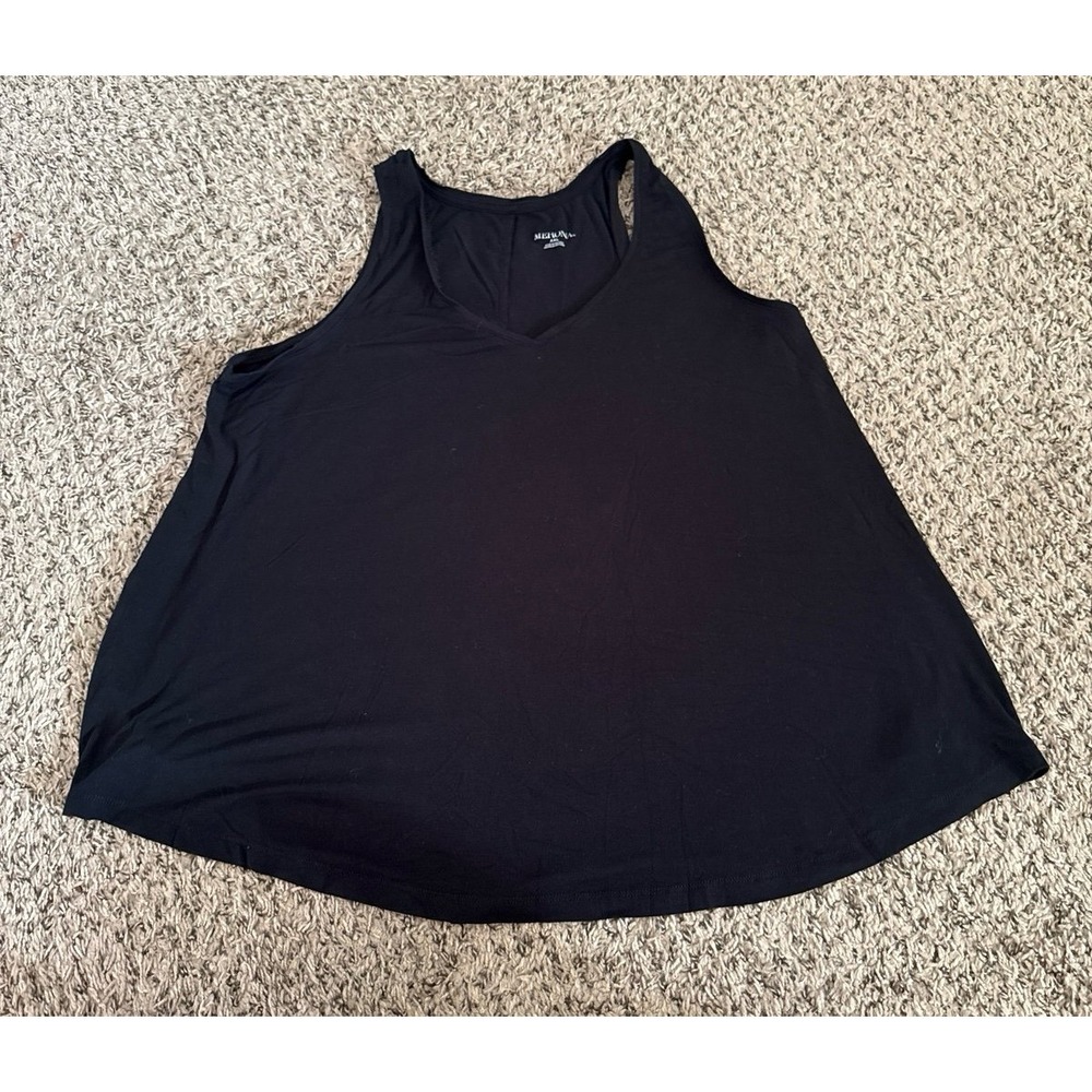 Merona Women's Black Tank Top Size XXL